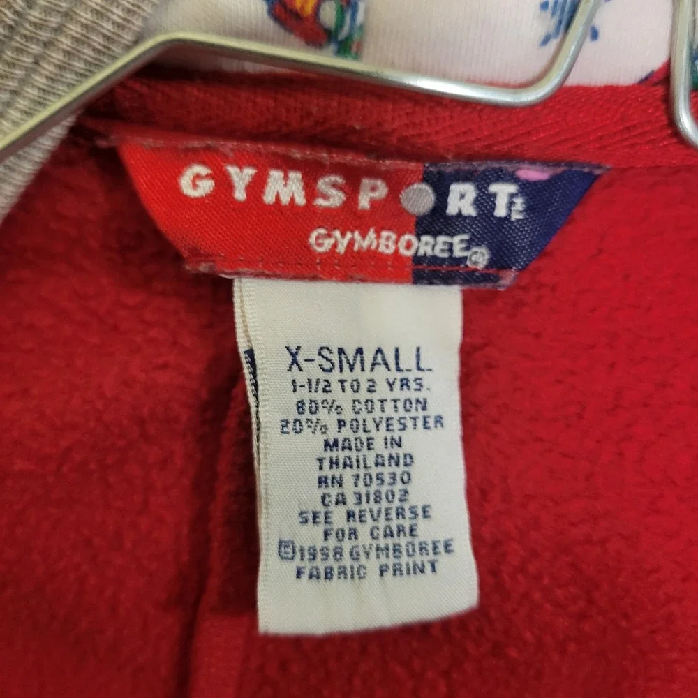 Gymboree Gymsport Nutcracker Hooded Coverall Toddler XS Red Good 1998 Vintage